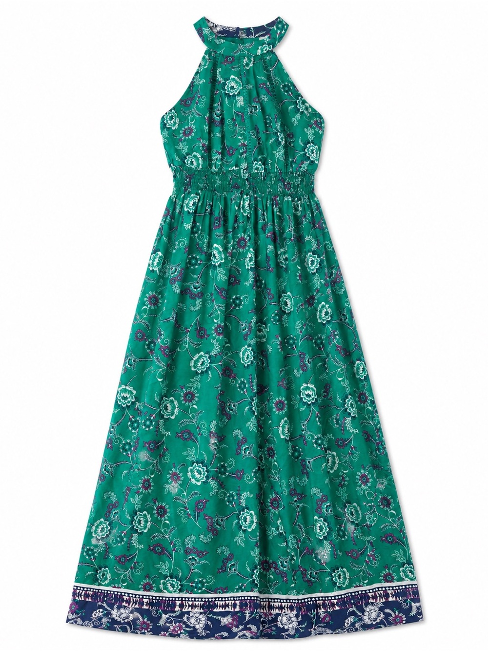 Francesca Miami Teal Green Maxi Dress